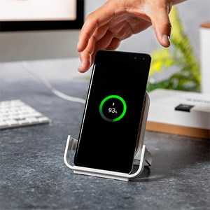 Chargeur nature en bambou et en tige de blé sans fil 10w. Charge rapide