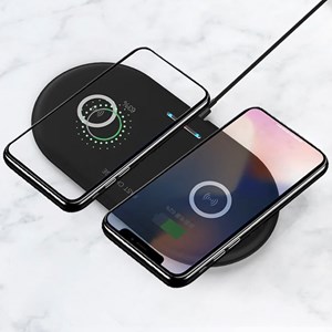 Chargeur sans fil qi compatible avec la charge rapide fast charge, 15w.