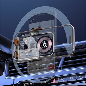Chargeur de voiture qi 15w c10 avec rotation à 360°. Pour prise d'air.