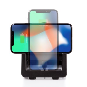 Chargeur sans fil rapide qi 15w. Support horizontal et vertical.