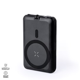 Powerbank solaire haryin de 5.000 mah. Charge sans fil qi 5w.