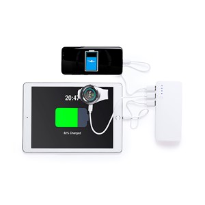 Power bank 1 led. 10000 mah. 3 sorties usb. Entrée micro usb.