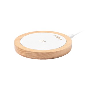 Chargeur organic chanvre et bois. Sans fil 15w charge rapide.