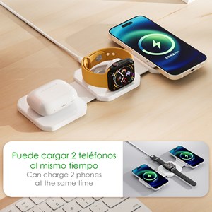 Chargeur sans fil 3 en 1 j-m20, magsafe. Pour smartphone 15w.