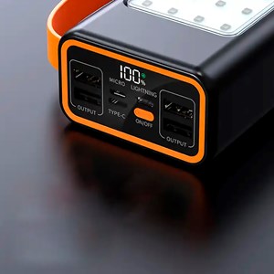 Powerbank 50.000mah avec charge rapide pd22,5w, 4 ports usb.