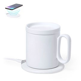 Chauffe-tasses chargeur 350 ml. Sans fil 15w. Connexion usb