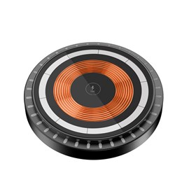 Base de chargement magsafe 15w avec lumières led ambiantes.