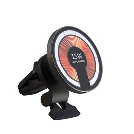 Chargeur de voiture sans fil magsafe pour prise d'air, 15w.