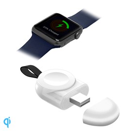 Chargeur compact de voyage usb compatible avec apple watch.