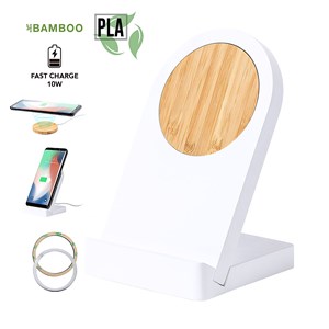 Chargeur support nature bambou sans fil 10w. Magnétique