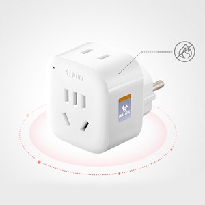 Adaptateur de prise américain à européen.