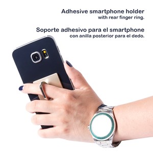 Support de bague adhésif pour smartphone.