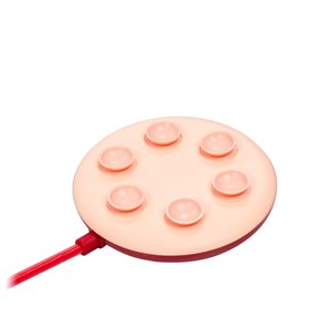 Chargeur rapide qi 10w avec ventouses.