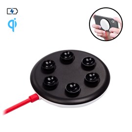 Chargeur rapide qi 10w avec ventouses.