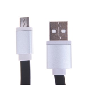 Câble micro usb à usb noir&nbsp;argent