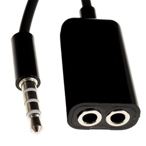 Câble minijack double entrée