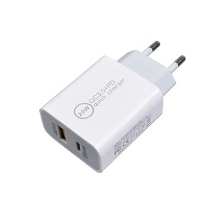 Chargeur usb + usb-c pd20w