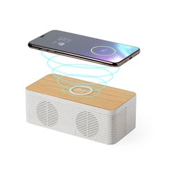 Enceinte chargeur sans fil 10w charge rapide. Connexion bluetooth.