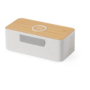 Enceinte chargeur sans fil 10w charge rapide. Connexion bluetooth.