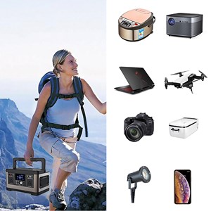 Station d'énergie portable a5, 500w, 15v &nbsp; 6a. Taille : 30.6x20 x17.6cm