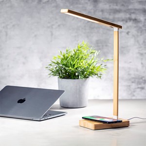 Lampe chargeur nature bambou 25 leds. Pliable. 3 positions de lumière.