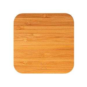 Chargeur nature bambou sans fil 10w charge rapide. 2 sorties usb