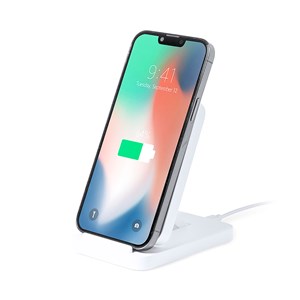 Chargeur nature bambou sans fil 15w. Charge rapide. Pliable