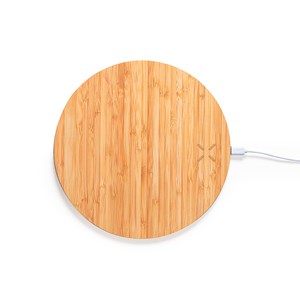 Tapis de chargement sans fil nature bambou10w. Antidérapant