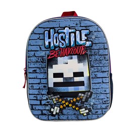 Minecraft comportement hostile sac à dos préécole 3d. Poche latérale.