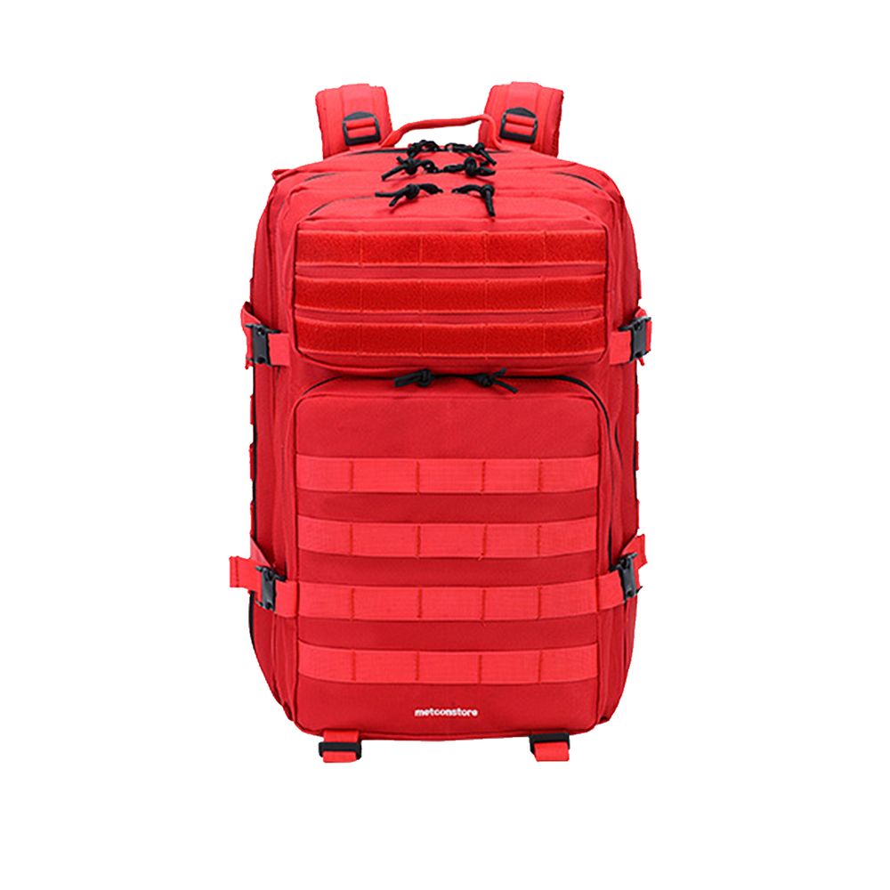 Sac à Dos Tactique 45L – Molle, Imperméable – Rouge – Randonnée, Camping – Neuf