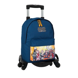 Naruto sac à dos américain avec compartiment pour ordinateur portable + chariot.