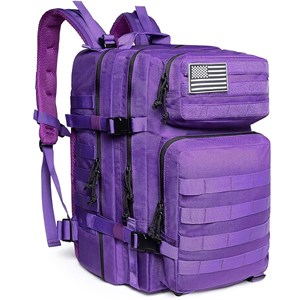 Sac à dos tactique militaire de 45 litres avec système molle de grande capacité.