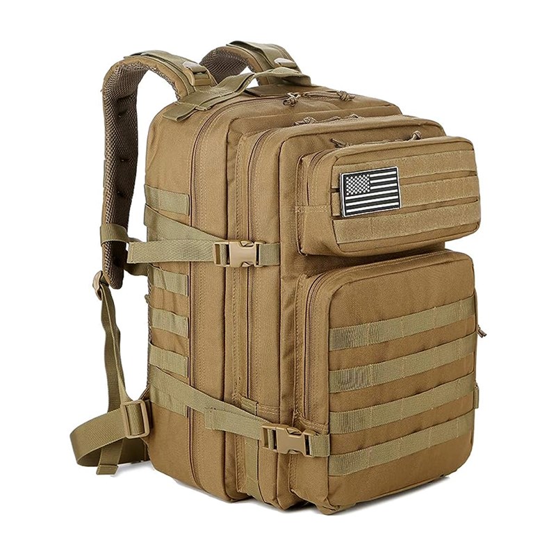 Sac à dos tactique militaire de 45 litres avec système molle de grande capacité.