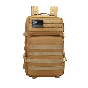 Sac à dos tactique militaire de 45 litres avec système molle de grande capacité.