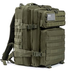 Sac à dos tactique militaire de 45 litres avec système molle à grande capacité.