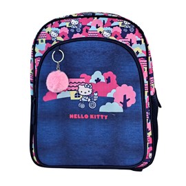 Hello kitty sac à dos primaire avec double compartiment adaptable à chariot.