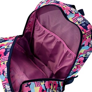 Hello kitty sac à dos primaire avec double compartiment adaptable à chariot.
