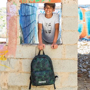 Fortnite camo sac à dos américain. Compartiment pour ordinateur portable.