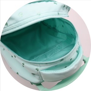 Chariot fixe compact double corps grande capacité blin-blin cœurs menthe.