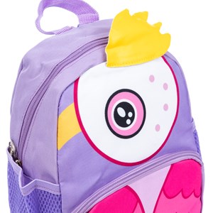 Sac à dos d'enfant avec design d'oiseau. Avec des bretelles rembourrées.