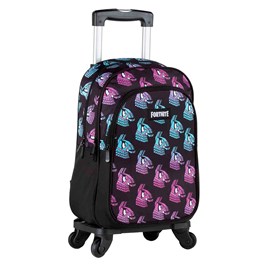 Fortnite llama sac à dos double compartiment adaptable + chariot noir.