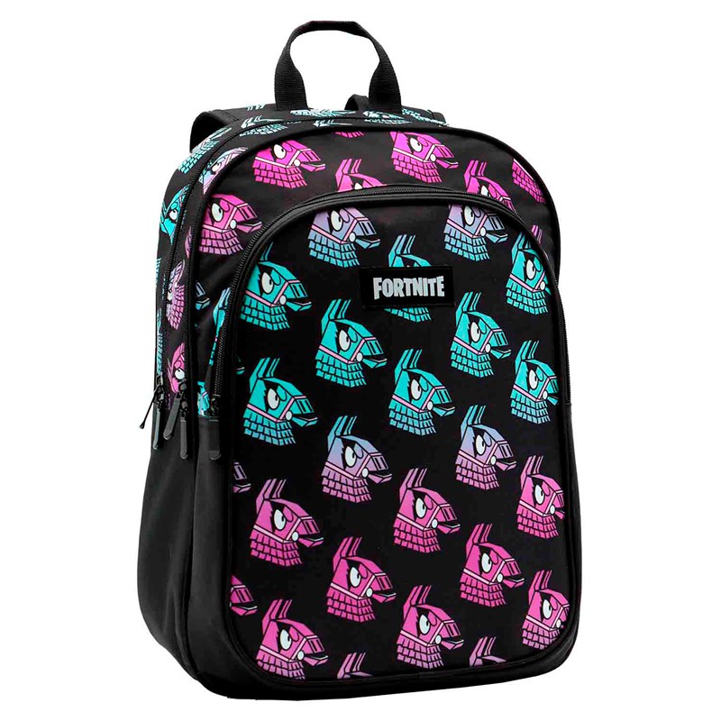 Fortnite llama sac à dos avec double compartiment adaptable à chariot.