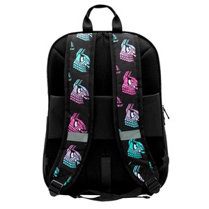 Fortnite llama sac à dos avec double compartiment adaptable à chariot.