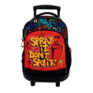 Trolley fixe compact double corps grande capacité ranking grafitti.