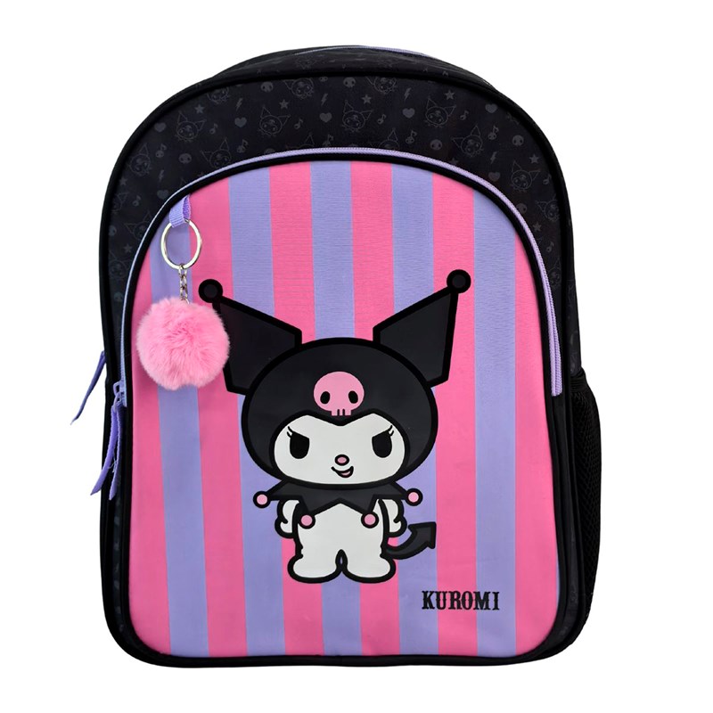 Kuromi sac d'école avec double compartiment adaptable à chariot.