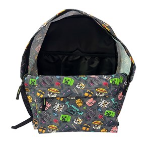 Minecraft pixel 25 sac à dos américain adaptable à un chariot.