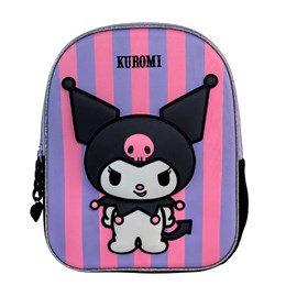 Kuromi sac à dos maternelle 3d. Poche latérale. Dos rembourré.