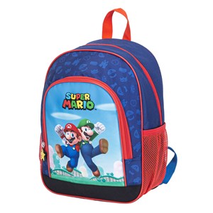 Super mario sac à dos. 2 poches latérales. Dossier rembourré.