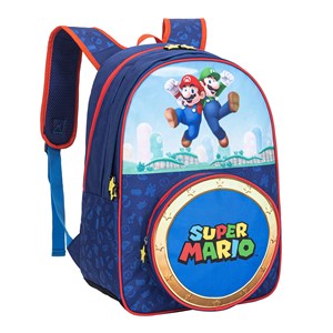 Super mario sac à dos. Poche avant ronde. Dos rembourré.