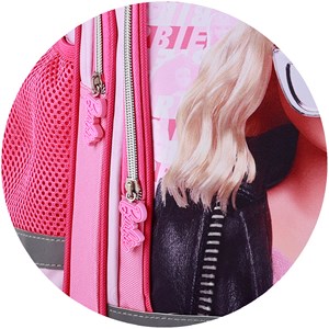 Barbie fashion sac à dos primaire à double compartiment.